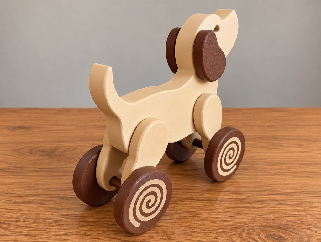 Pull Along Horse or Dog Toy Kids Toy Animal Gift