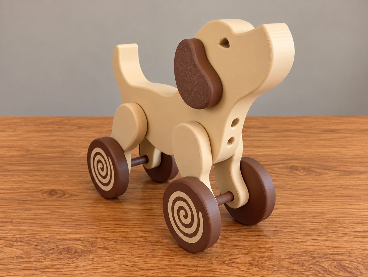 Pull Along Horse or Dog Toy Kids Toy Animal Gift