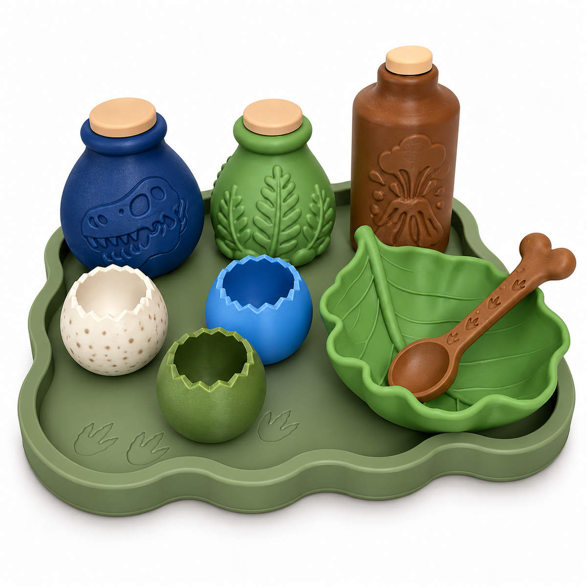 Dinosaur Play Potion Set 3D Pretend Play Set Kids Sensory Dino Gift