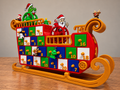 Christmas Advent Calendar Sleigh Sledge 24 Day Countdown Decorative Christmas Gi