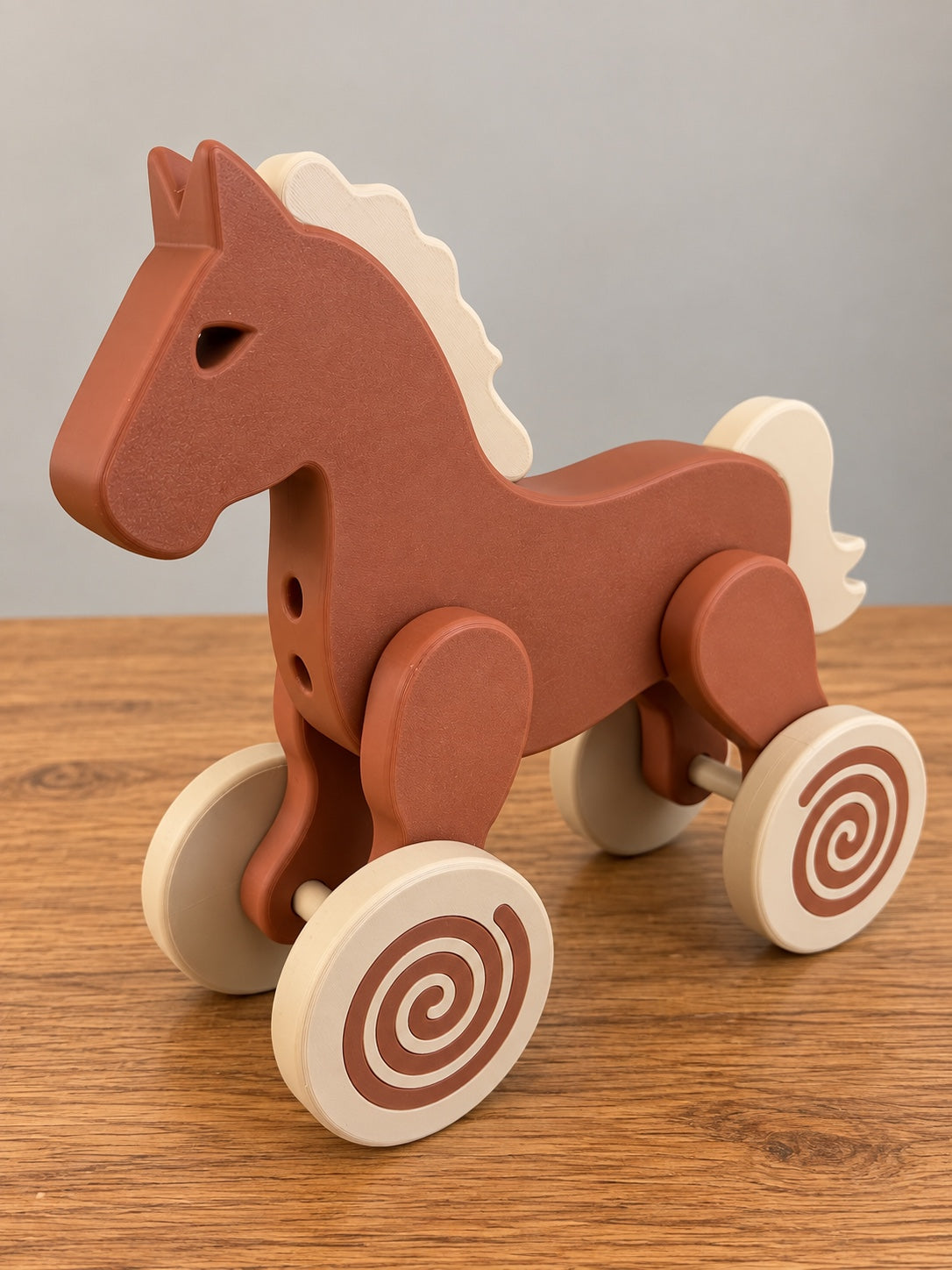 Pull Along Horse or Dog Toy Kids Toy Animal Gift